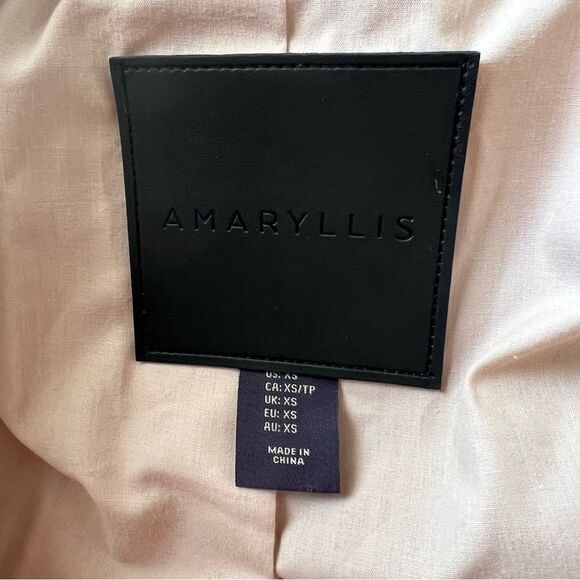 Amaryllis Dusty Pink Zippered 100% Genuine Leather Moto Jacket -- XS‎ - Picture 11 of 13
